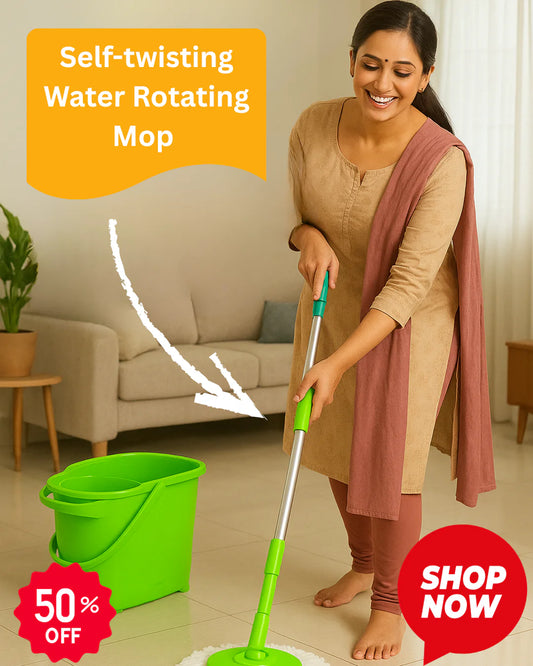 Self-twisting Water Rotating Mop