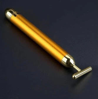 24K Gold Energy Beauty Bar Electric Facial Massage Roller