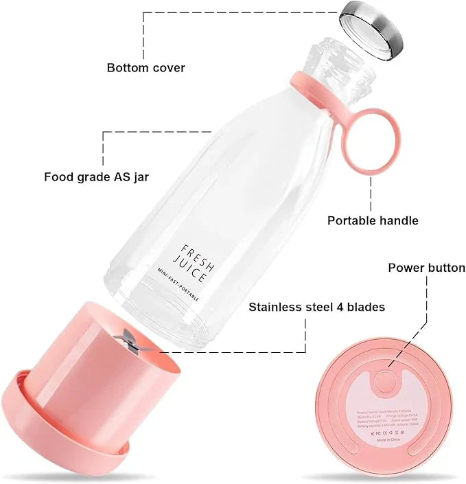 Portable Mini Juice Blender (USB Rechargeable